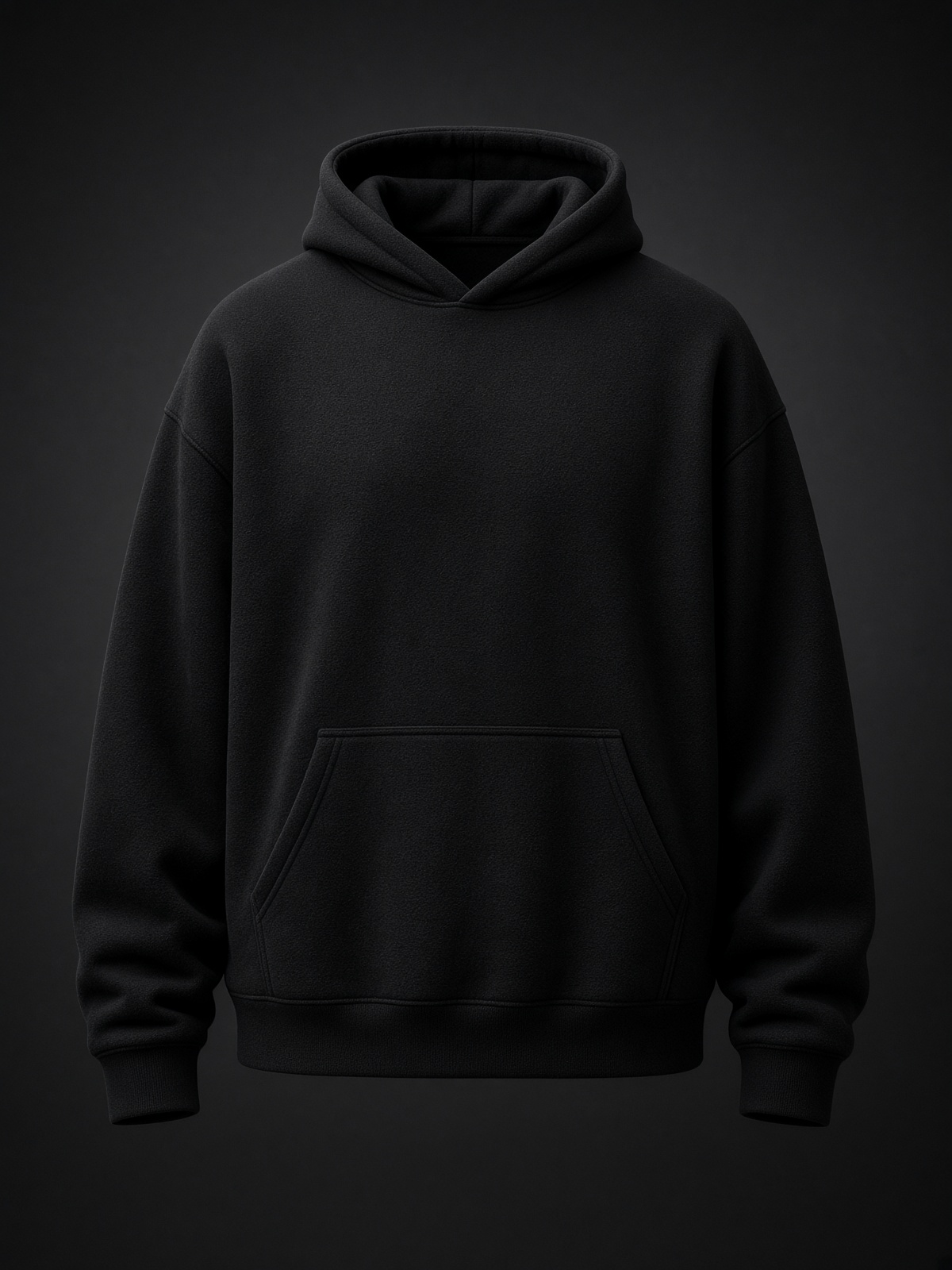 AFTER HEAVY HOODIE — BLACK